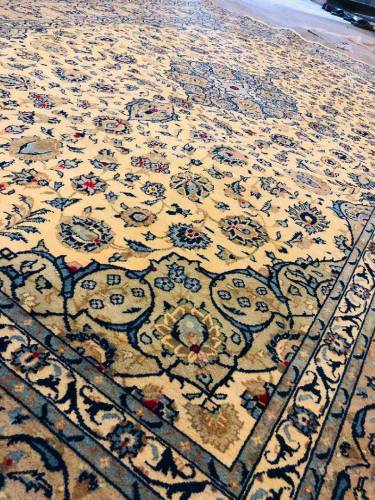Hand knotted carpet from iran nain