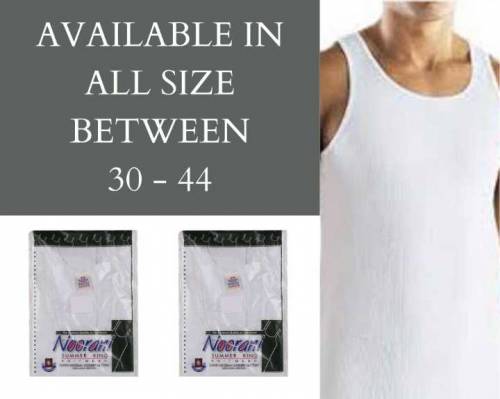 Pack of 3 Original Noorani Vest Sando, Size 32-34