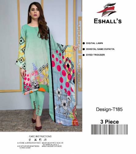 new design 3pc suites 2024 lownch Shirt Digital Print ----------Lawn T