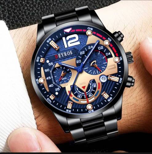 New Men Stainless Steel Watch