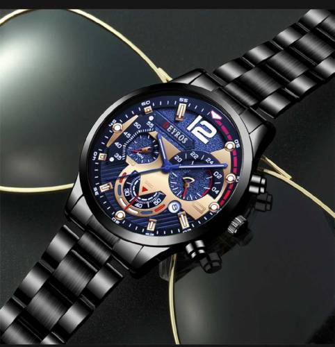 New Men Stainless Steel Watch