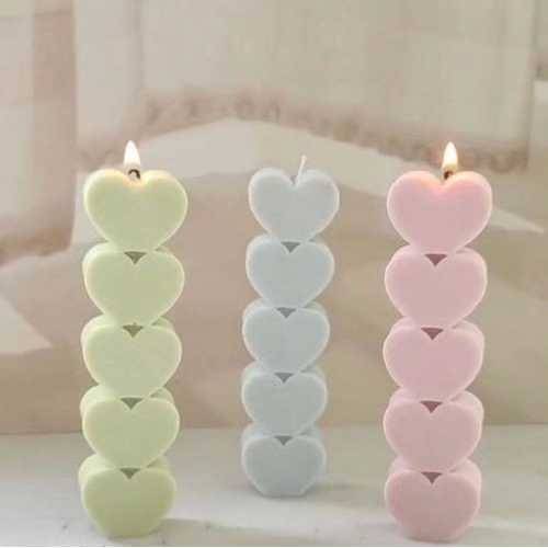 Customised Heart candles