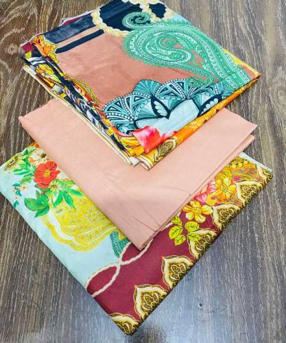 Eshaals 3PC Lawn Collection Shirt Digital Print ----------Lawn Trouser