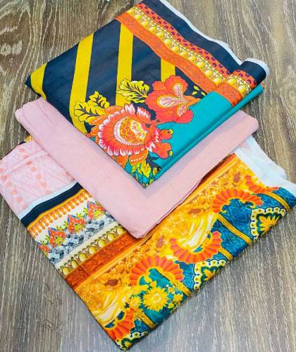 Eshaals 3PC Lawn Collection Shirt Digital Print ----------Lawn Trouser