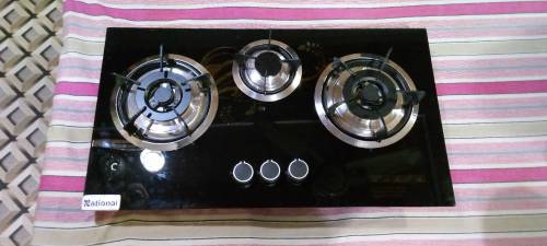 National Kitchen stove 3 Burner - pure black