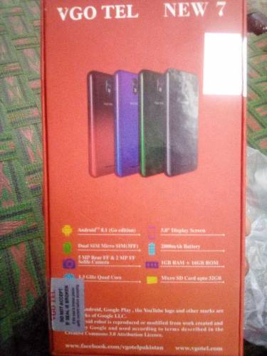 VGO Tel New 7, Open box