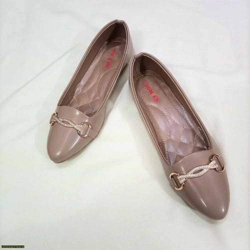 Beige Buckle Pumps