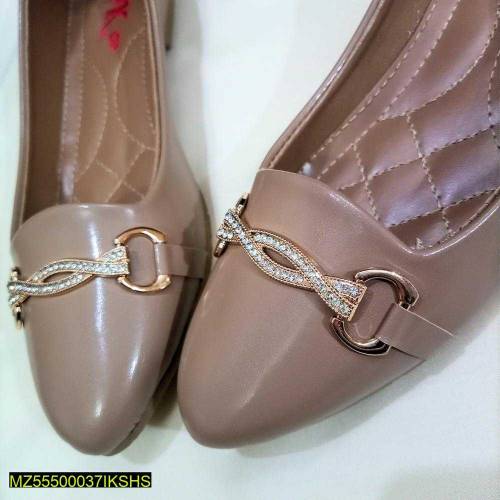 Beige Buckle Pumps