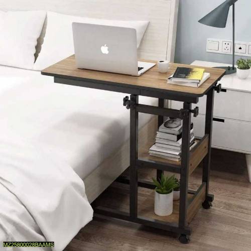 Wooden Adjustable Laptop Side Table For Sofa And Bed