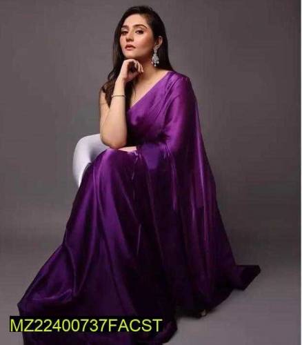 unstitched silk plain saree collection 