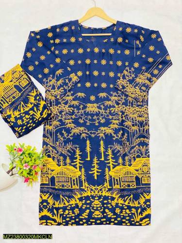 2 pc women lawn printed suit