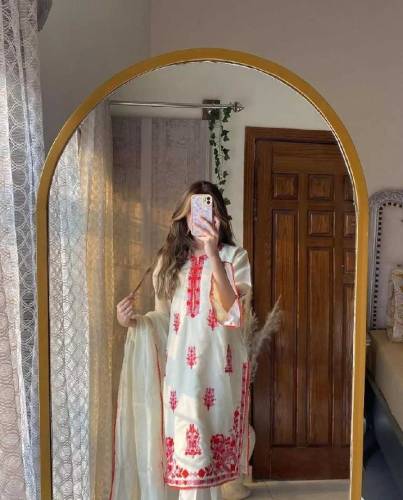 Embroidered stitch 2pc dresses 