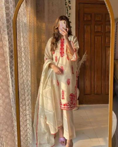 Embroidered stitch 2pc dresses 