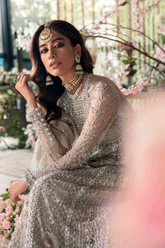 3 Pcs Unstitched Bridal Dress