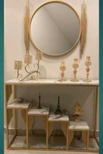 mirror, table, console set 