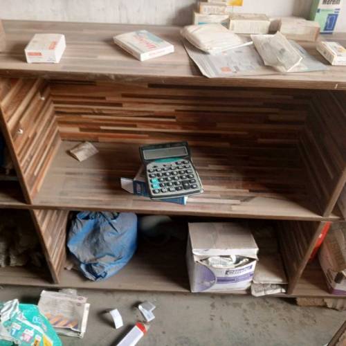 madical store shelf and counter
