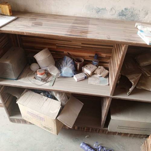 madical store shelf and counter