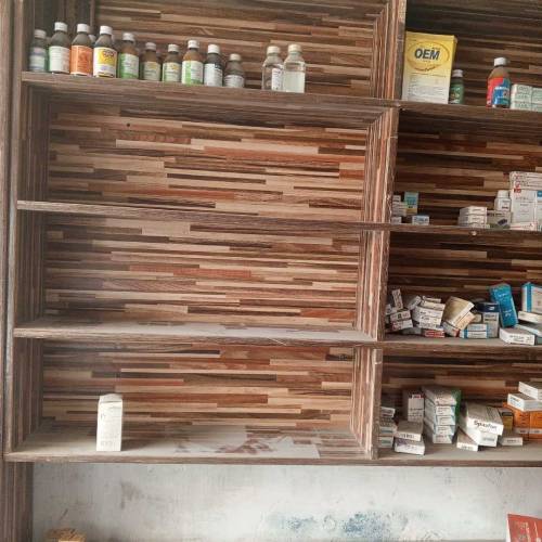 madical store shelf and counter