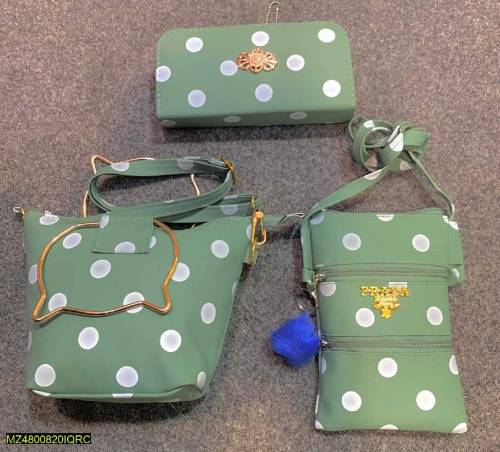 3 Pcs Polka Dot purse set