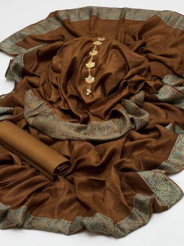 Winter Linen Jacquard 3pc Dress