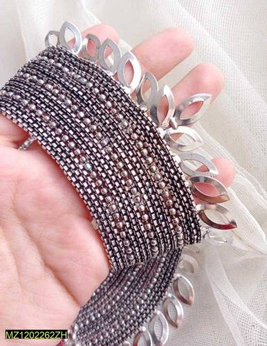 3 pcs elegant antique silver necklace set