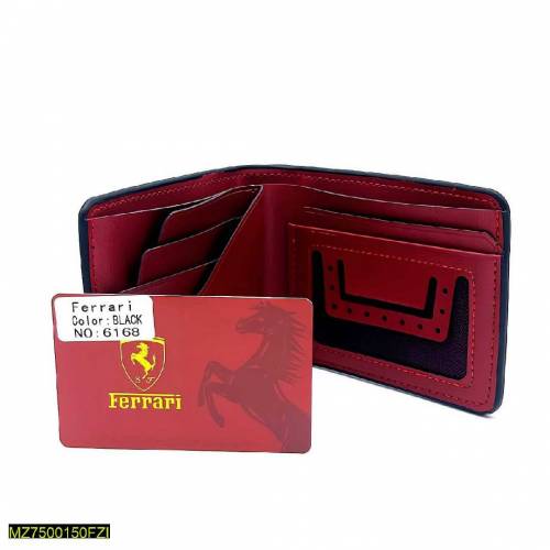 Men's Leather Plain Bifold Wallet