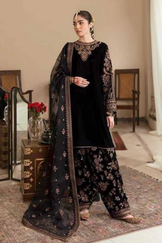 ladies 3 Pc embroided suit