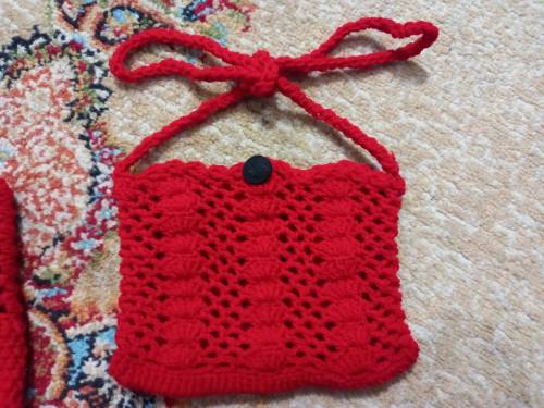 Baby girl crochet floral frok