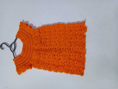 Baby girl crochet floral frok