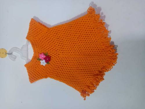 Baby girl crochet floral frok