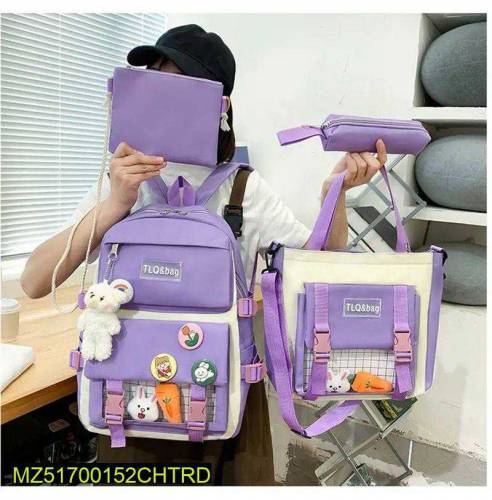 4pc Nylon backpack 