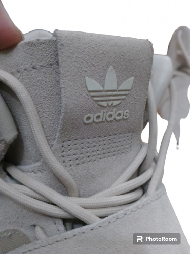 Adidas tubular invader beige color original shoes