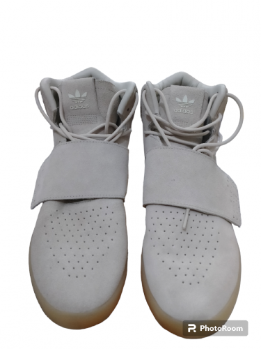 Adidas tubular invader beige color original shoes