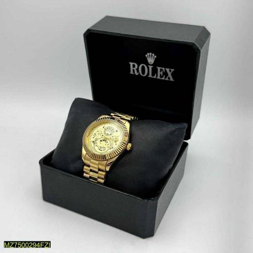 stainless steel analogue watch 