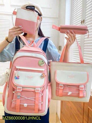 Girl fashion backpack set of 4