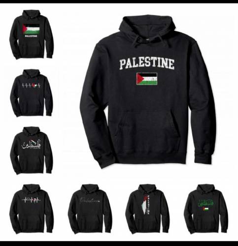 Cotton Palestine Pullover Hoodie Warm Hoodie Fashion