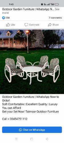 Garden Chairs Set