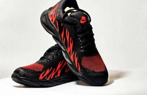 Men's Rubber Comfortable joggers,Red Fire