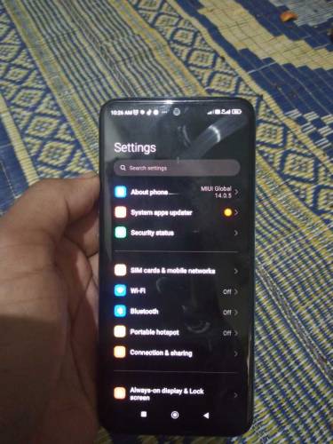 redmi note 11 8/128 with box and charger no fult 10 by 10 pta approved