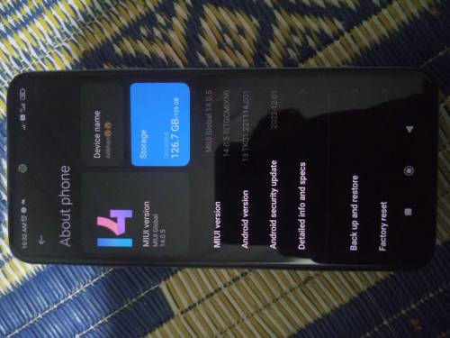 redmi note 11 8/128 with box and charger no fult 10 by 10 pta approved