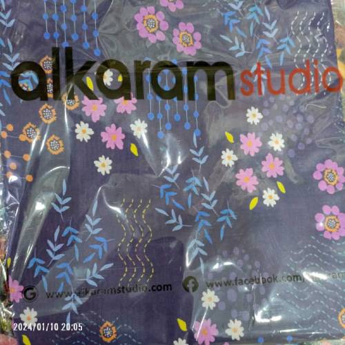 2 PC unstitched lawn  fabric for sale 