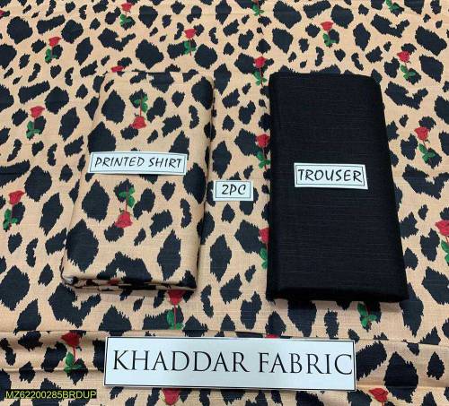 khaddar fabric unstitched  2pc