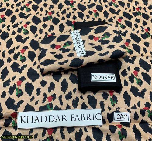 khaddar fabric unstitched  2pc