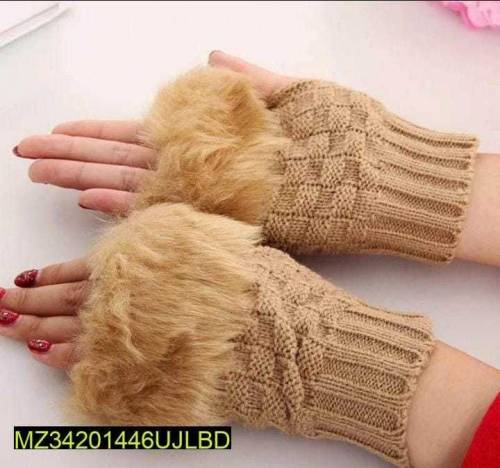 fur gloves 