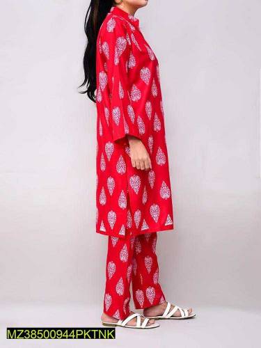 women's stitched embroidery 2pc suit