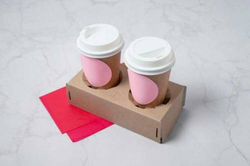 courogated box , trey paper bags, paper cup holder