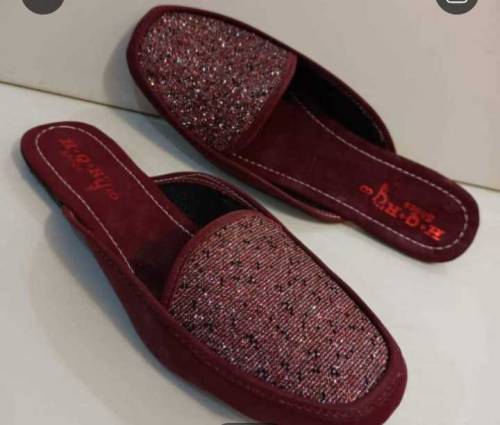 women's comfortable Rexine half slipper half 