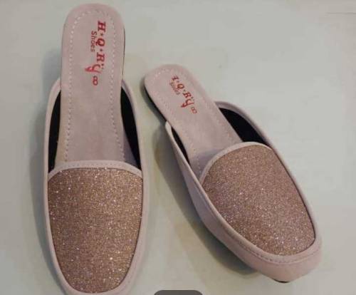 women's comfortable Rexine half slipper half 