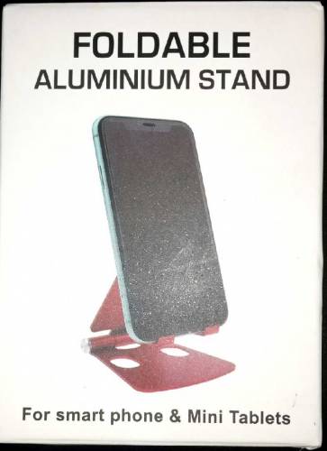 Foldable Aluminum Stand For Smart Phone And Mini Tablets