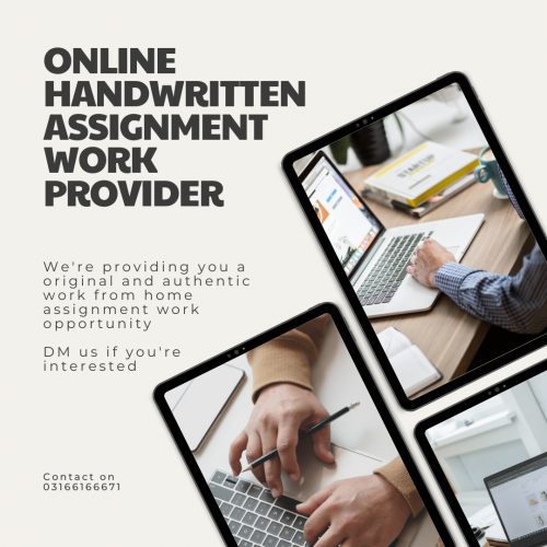 Online assignment work available 
